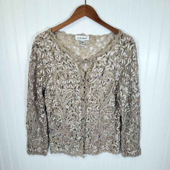 S.M Collection Tops - SM Collection Lace Cardigan